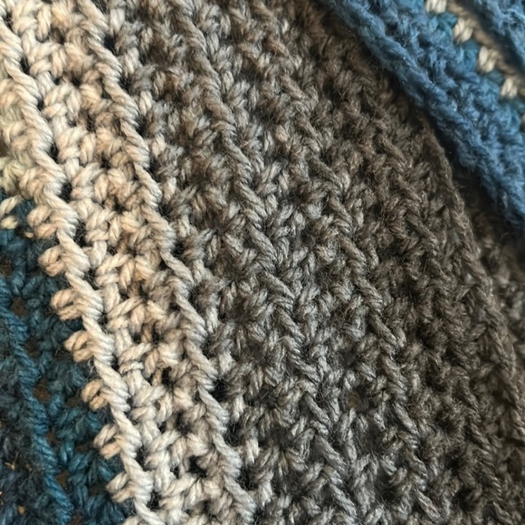 “Deep Waters” An XL scarf that is as unique as you are and handmade in … - Picture 2 of 3